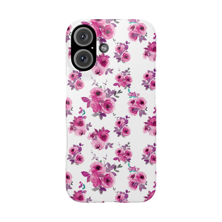Sleek Snap Flowers Gift for Her Cute Phone Case for iPhone 16 15 14 13 12 11 X Xs Max Xr Pro Plus Samsung Galaxy S24 S23 S22 S21 S20 Ultra