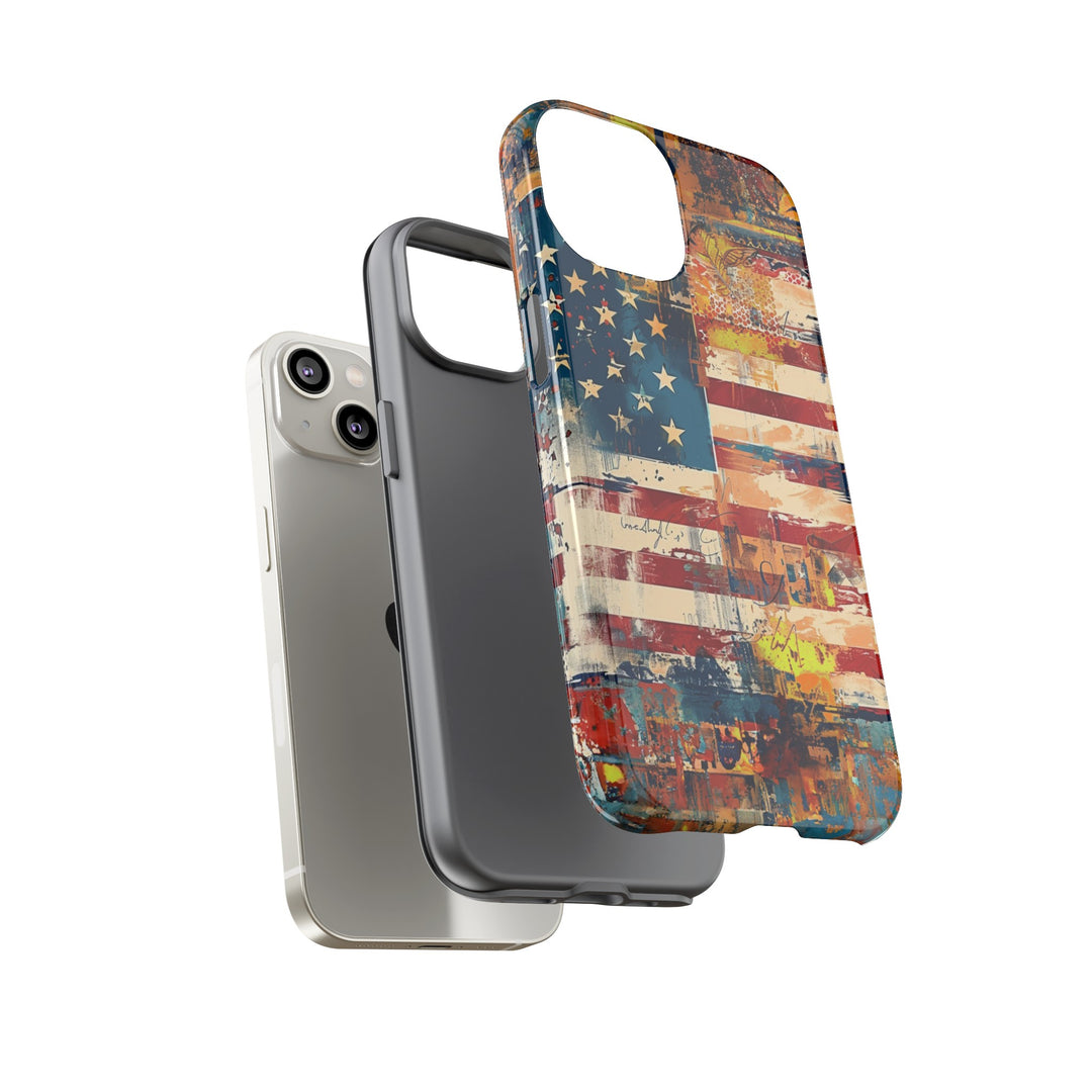 Impact Resistant, American Flag, Cute Phone Cases for Samsung S24, S23, S22, S21, IPhone 15 pro Iphone 14 pro Iphone 13 IPhone 12 Iphone 11 - Studio40ParkLane