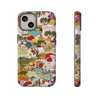 Italy Tuscany Coquette Collage Tough Premium Phone Case - For iPhone 17 Pro Max iPhone 16 Pro iPhone 15 Iphone 14 Plus 13 Pro 12 11 10 XR - Studio40ParkLane