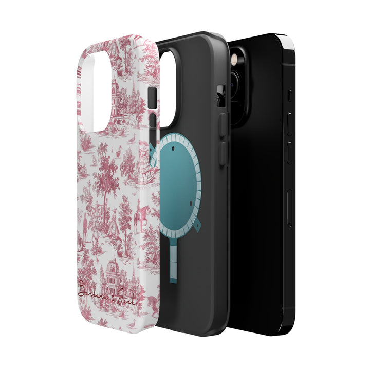 Magsafe French Toile Personalized Initial Custom Gift Cute Phone Cases for Iphone 16 Pro Max | iPhone 15, Pro Max Case, Iphone 14, 13, 12, 11, 10 - Studio40ParkLane