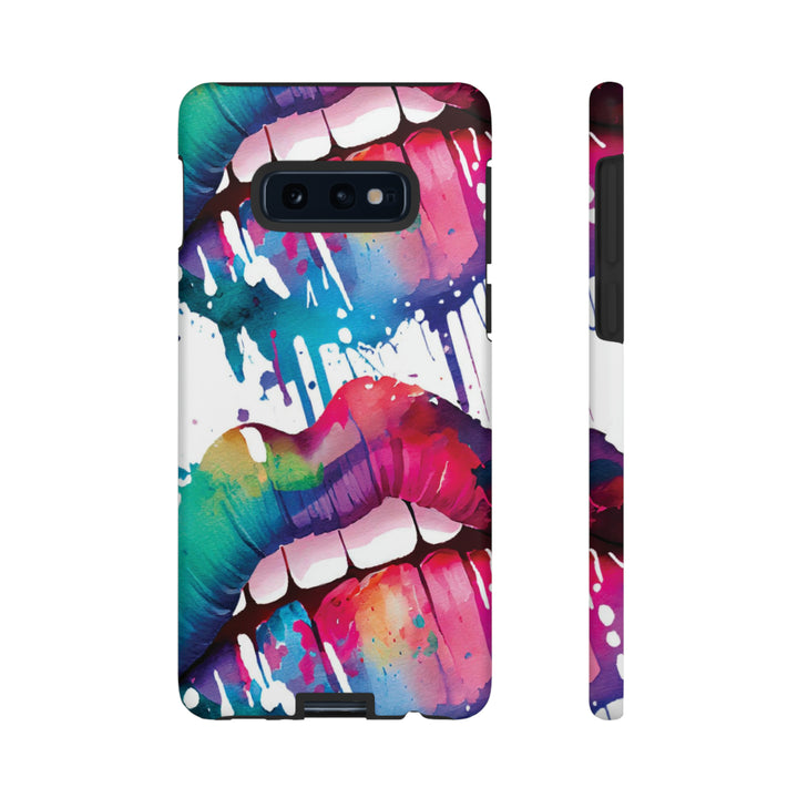 Cute Samsung Phone Case | Aesthetic Samsung Phone Case | Smile Lips Colorful | Galaxy S23, S22, S21, S20 | Luxury Double Layer | Cool - Studio40ParkLane