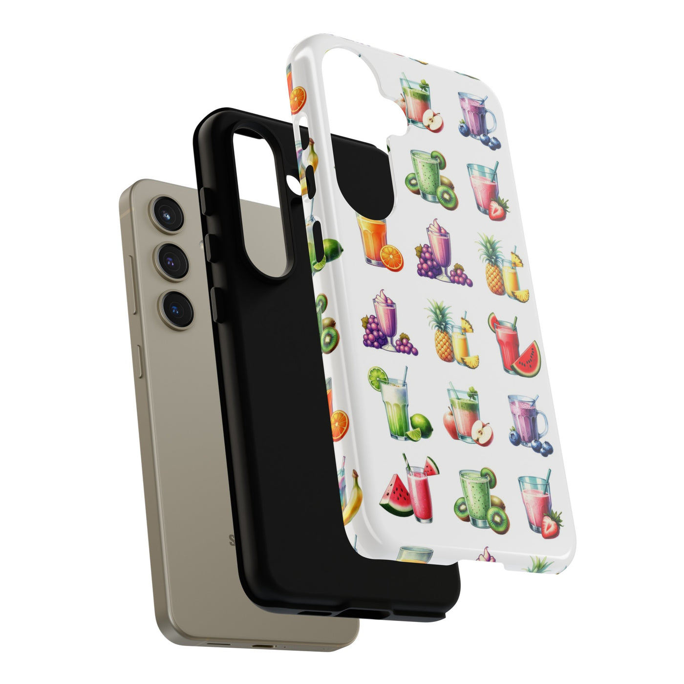 Cute Samsung Case | Cool Iphone Case | Tropical Summer Fruit Cocktail, Samsung S24, S23, S22, S21, IPhone 15 Case | Iphone 14 Case, Iphone 13 Case