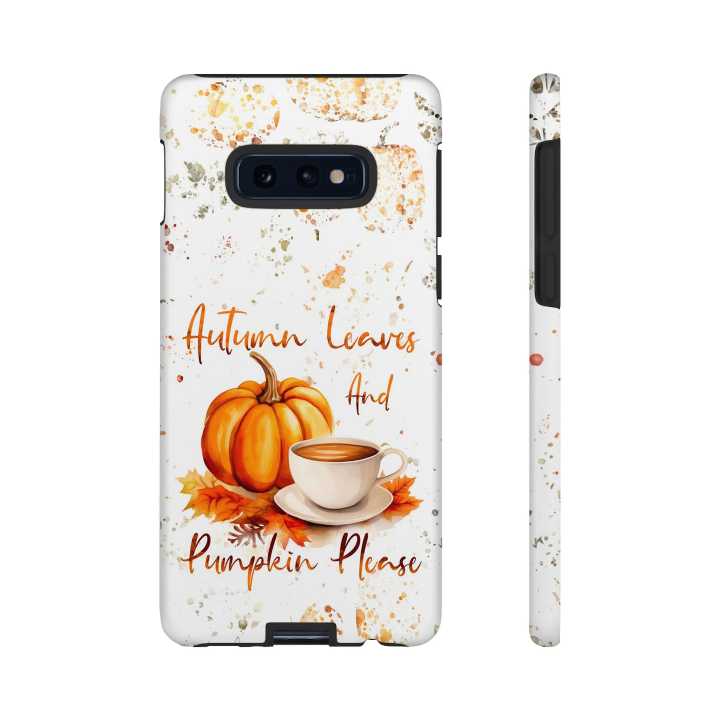 Impact Resistant, Fall Leaves Pumpkin Pie, Cute Phone Cases for Samsung S24, S23, S22, S21, IPhone 15 pro Iphone 14 pro Iphone 13 IPhone 12 Iphone 11