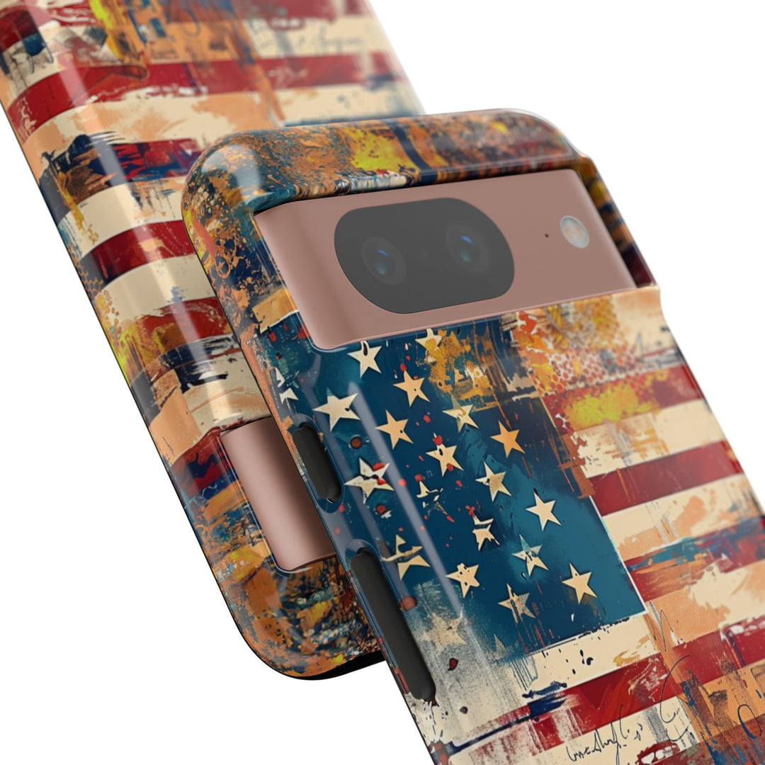 Impact Resistant, American Flag, Cute Phone Cases for Samsung S24, S23, S22, S21, IPhone 15 pro Iphone 14 pro Iphone 13 IPhone 12 Iphone 11 - Studio40ParkLane