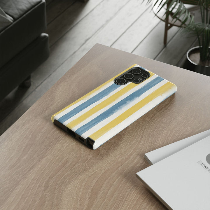 Tough Cute Yellow Stripes Phone Case, for IPhone 17 Pro Max | Iphone 17 Air, Iphone 16, IPhone 15, 14 13 12, Samsung Galaxy S26, S25, S24, S23 - Studio40ParkLane