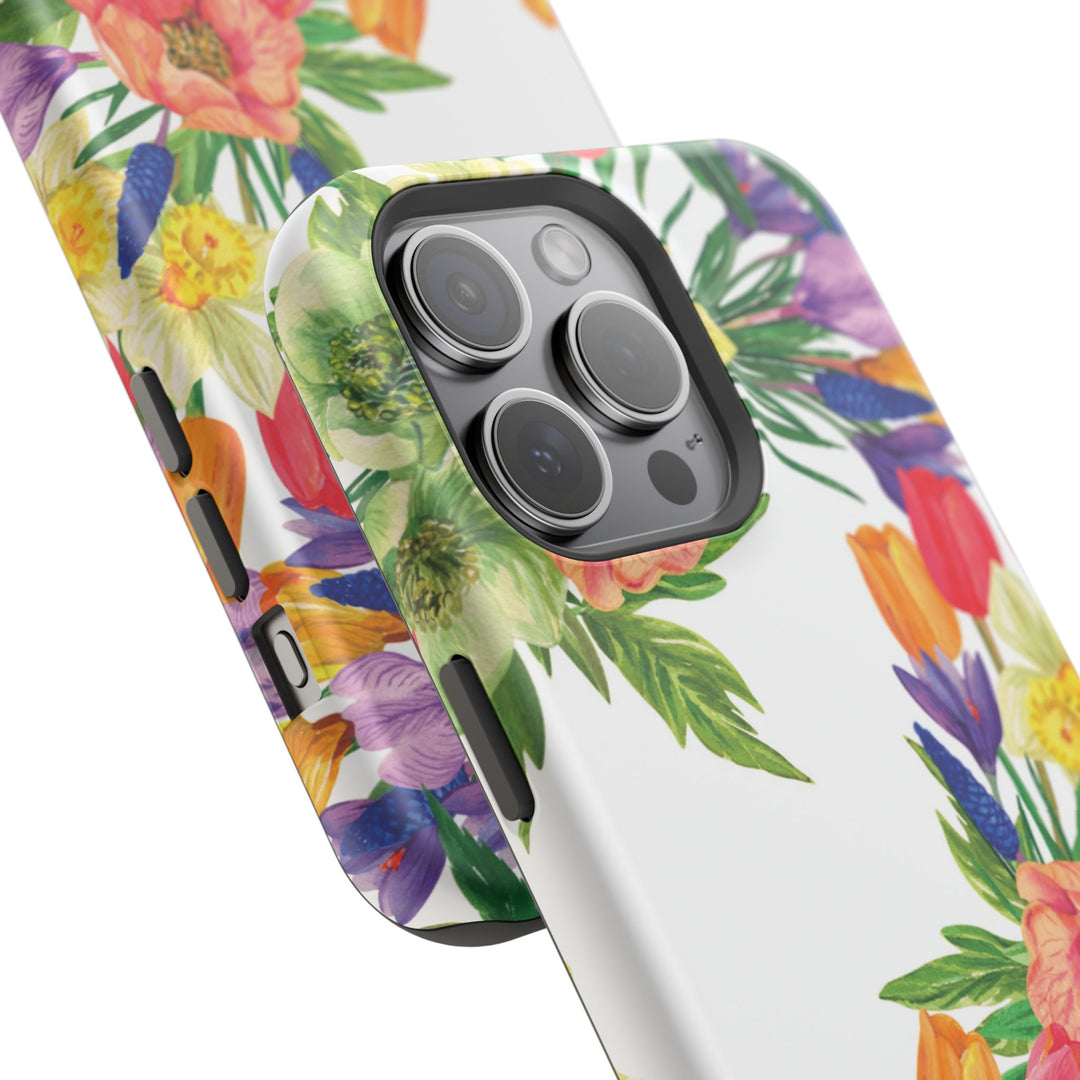 Spring Flowers Magsafe Cute Phone Case for Iphone Gift for Her, iPhone 16 Case iPhone 15 Pro Max Case, Iphone 14, Iphone 14 Pro Max, 13, 12 - Studio40ParkLane