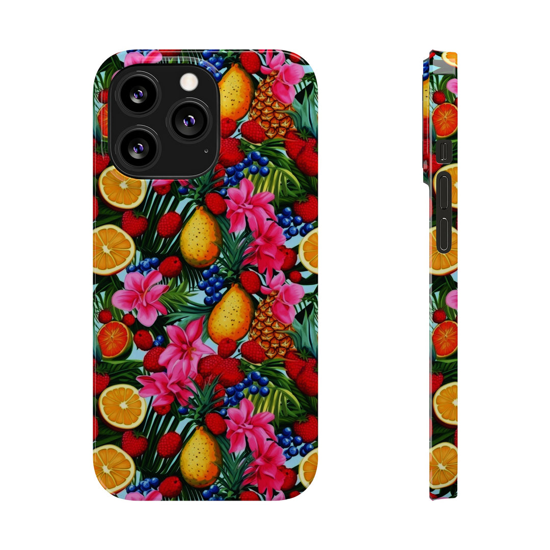 Slim Cute Phone Cases for Iphone - | iPhone 15 Case | iPhone 15 Pro Max Case, Iphone 14 Case, Iphone 14 Pro Max, Iphone 13, Summer Mixed Fruit - Studio40ParkLane