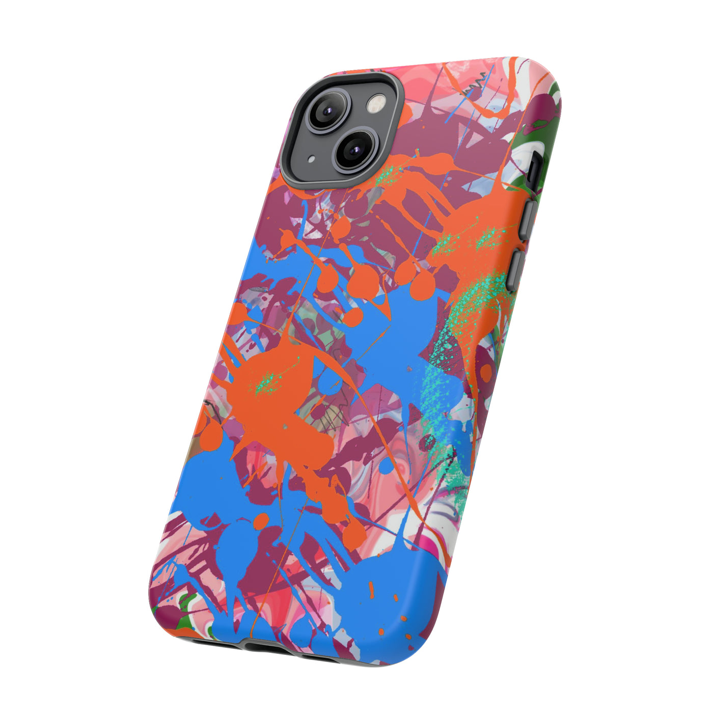 Cute IPhone Case | iPhone 15 Case | iPhone 15 Pro Max Case, Iphone 14 Case, Iphone 14 Pro Max Case IPhone Case for Art Lovers Fall Paint Splash