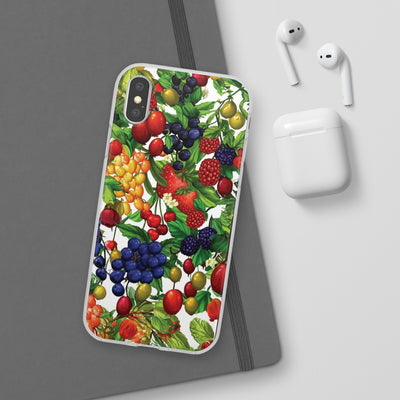 Cute Flexi Phone Cases, For Samsung Galaxy and Iphone, Summer Mixed Fruit, Galaxy S23 Phone Case, Samsung S22 Case, Samsung S21, Iphone 15, Iphone 14, Iphone 13