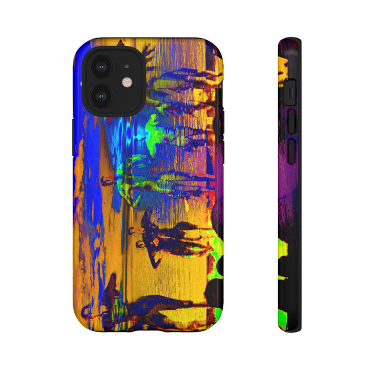 Cute IPhone Case | iPhone 15 Case | iPhone 15 Pro Max Case, Iphone 14 Case, Iphone 14 Pro Max Case IPhone Case for Art Lovers, Sunset Dance Blue Yellow - Studio40ParkLane