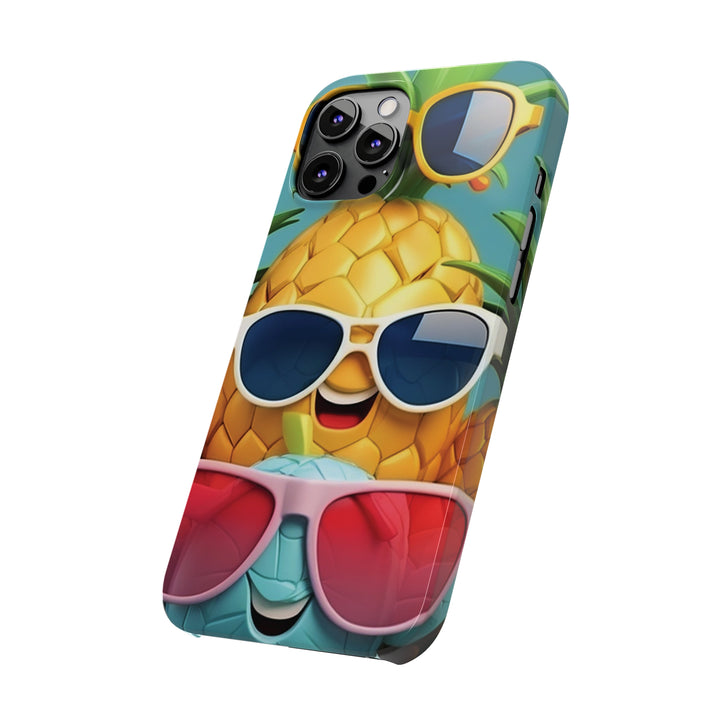 Slim Cute Phone Cases for Iphone - | iPhone 15 Case | iPhone 15 Pro Max Case, Iphone 14 Case, Iphone 14 Pro Max, Iphone 13, Summer Pineapple Fruit - Studio40ParkLane