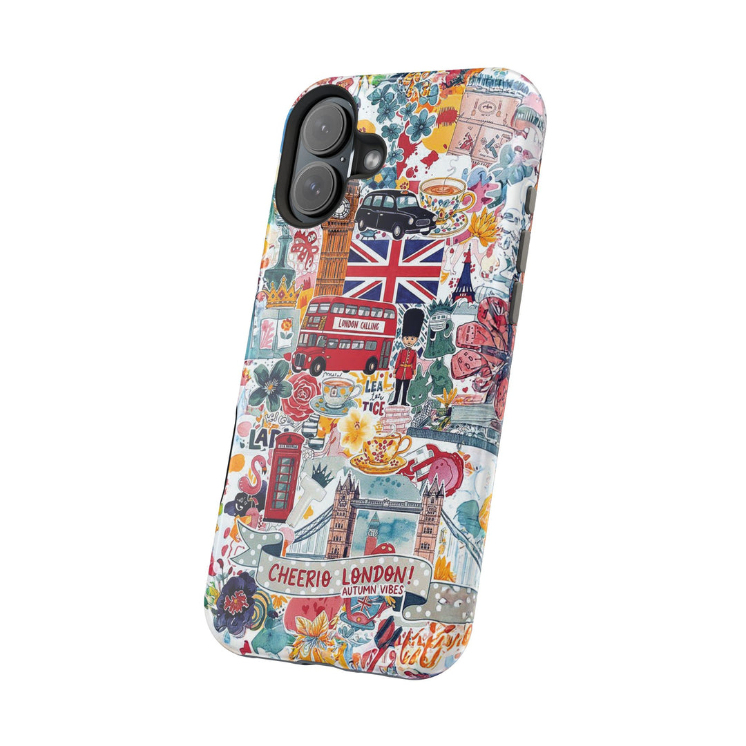 London England Coquette Collage Tough Magsafe Cute Phone Cases for Iphone | iPhone 17 Pro Max Case, Iphone 16, Iphone 15 14 13 12 11 10 9 - Studio40ParkLane