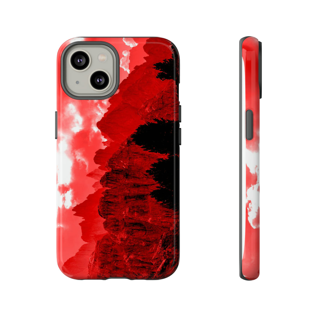 Cute IPhone Case | iPhone 15 Case | iPhone 15 Pro Max Case, Iphone 14 Case, Iphone 14 Pro Max Case IPhone Case for Art Lovers - Red Mountains - Studio40ParkLane