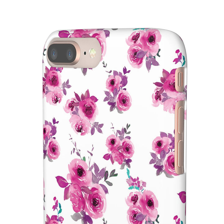Sleek Snap Flowers Gift for Her Cute Phone Case for iPhone 16 15 14 13 12 11 X Xs Max Xr Pro Plus Samsung Galaxy S24 S23 S22 S21 S20 Ultra