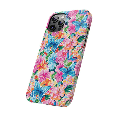 Slim Butterflies Flowers Gift for Her Cute Phone Cases for Iphone 16 Pro Max | iPhone 15 Case | iPhone 15 Pro Max Case, Iphone 14, 13, 12, 11, 10, 8, 7