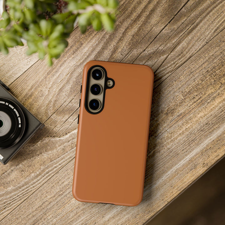 Premium Tough Rusty Brown Orange Gift for Her Cute Phone Cases for Samsung S25 S24, S23, S22, S21, Iphone, 16, 15, 14, 13 Pro Max Ultra - Studio40ParkLane