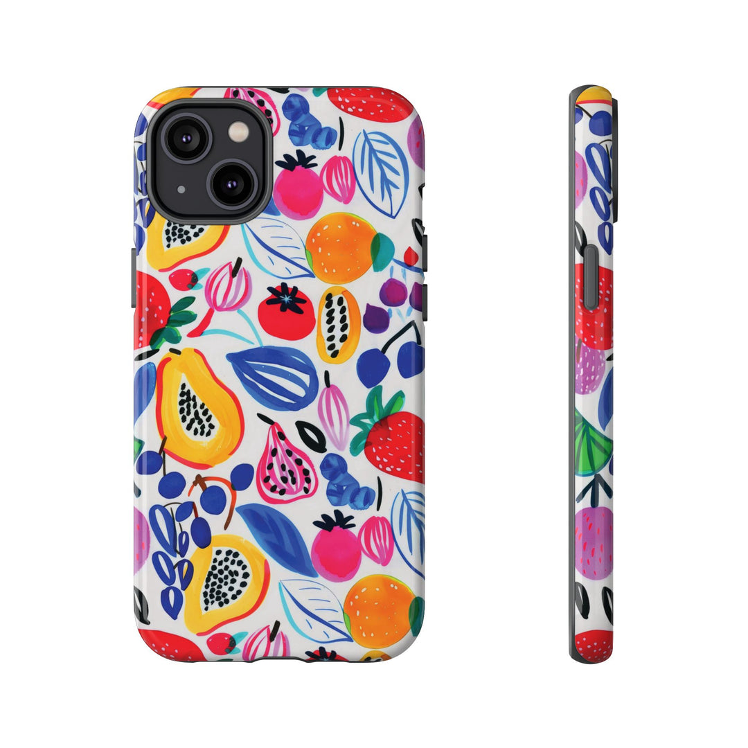 Premium Tough Summer Fruit Collage Gift for Her Cute Phone Cases for Samsung and Iphone, 16, 15, 14, S24, S23, S22, S21, S20, Plus, Ultra, Pro - Studio40ParkLane