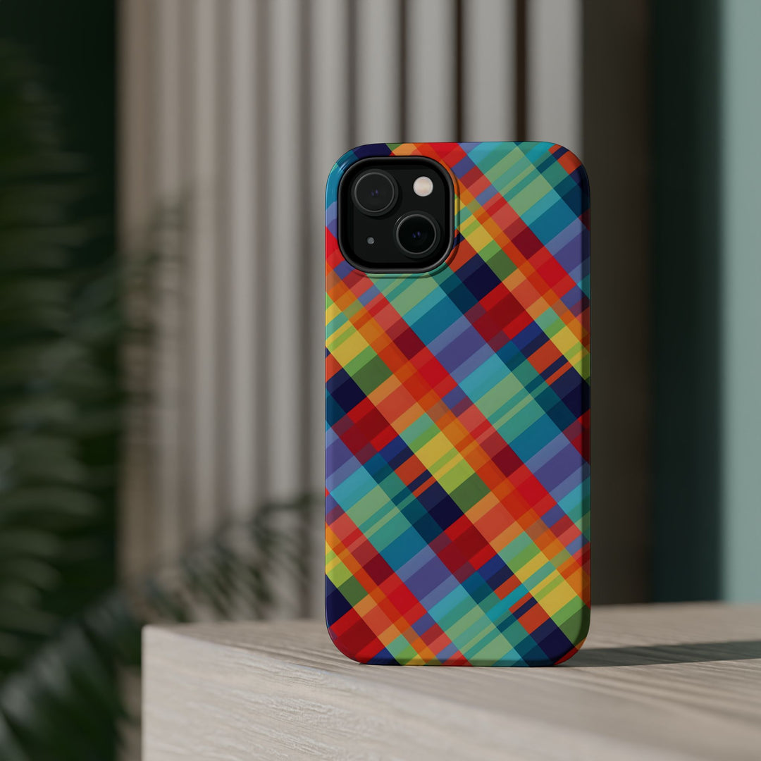 Checkered Plaid Magsafe Gift for Her Cute Phone Case for Iphone, | iPhone 16 | iPhone 15 Pro Max, Iphone 14 Pro Max, 13 12 11 10 9 8 7 - Studio40ParkLane