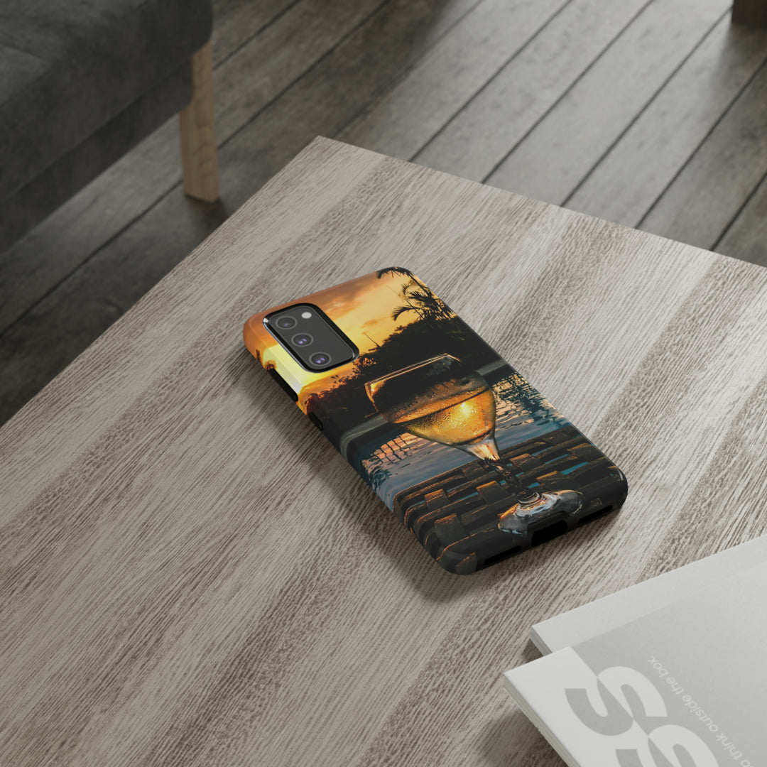 Samsung Galaxy Phone Case | Galaxy S23, S22, S21, S20 | Luxury Case Double Layered | Impact Resistant | Fashionable - Wine Glass 1 - Studio40ParkLane