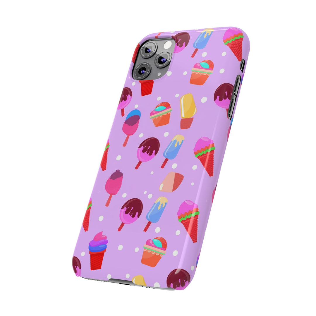 Slim Cute Phone Cases for Iphone - | iPhone 15 Case | iPhone 15 Pro Max Case, Iphone 14 Case, Iphone 14 Pro Max, Iphone 13, Summer Ice - cream Pink - Studio40ParkLane
