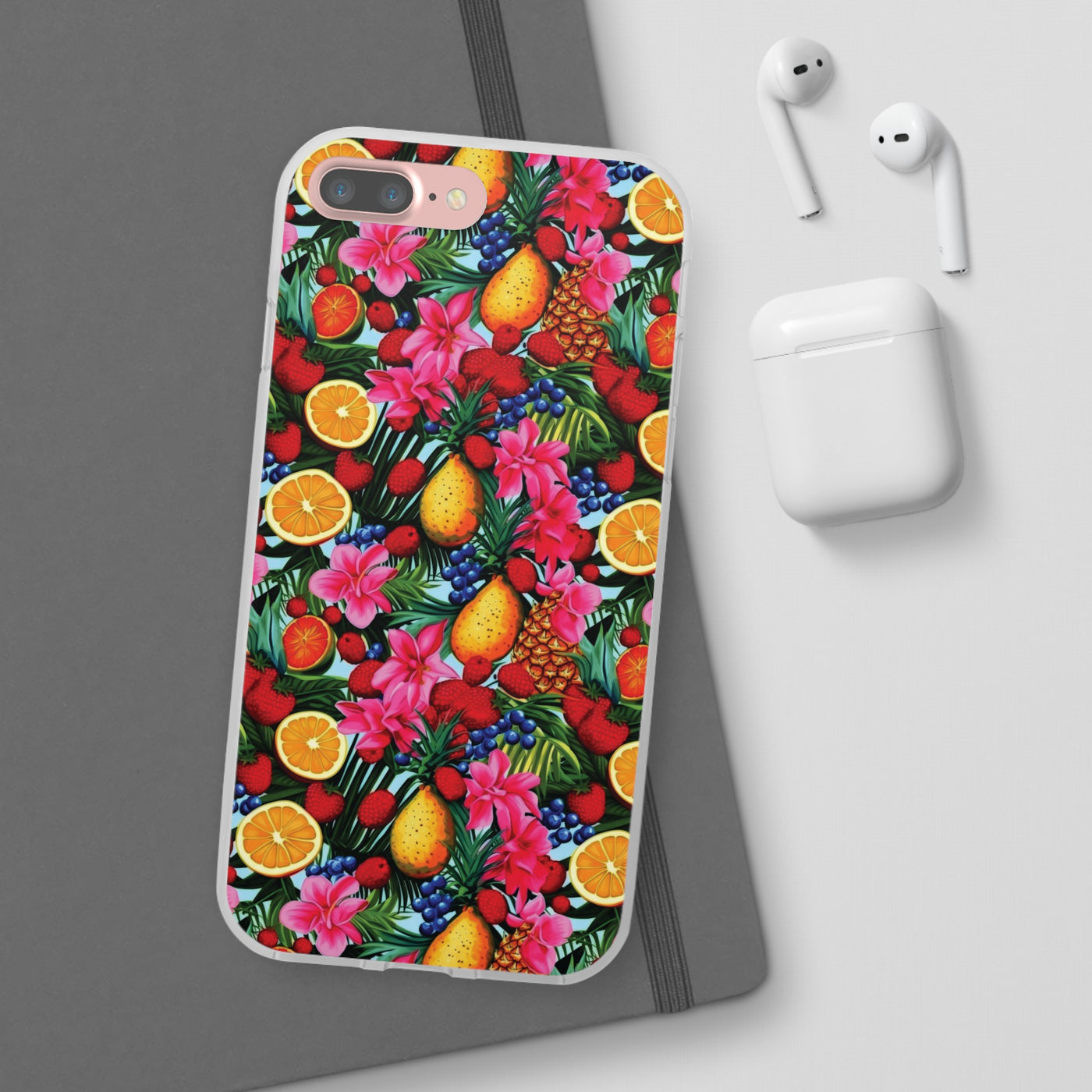 Cute Flexi Phone Cases, For Iphones and Samsung Galaxy Phones, Summer Mixed Fruit, Galaxy S23 Phone Case, Samsung S22 Case, Samsung S21, Iphone 15, Iphone 14, Iphone 13