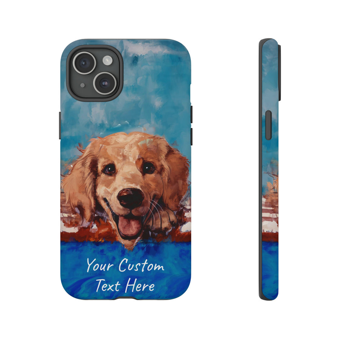 Personalize this Cute IPhone Case | Golden Retriever Dog iPhone Case, iPhone 15 Case | iPhone 15 Case, Iphone 14 Case, Iphone 14 Pro Max Case - Studio40ParkLane