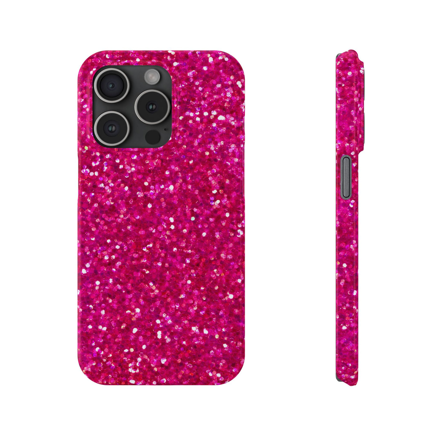 Slim Pink Glitter Cute Phone Cases for Iphone 16 Pro Max | iPhone 15 Case | iPhone 15 Pro Max Case, Iphone 14, Iphone 14 Pro Max, Iphone 13 12 11 8 7