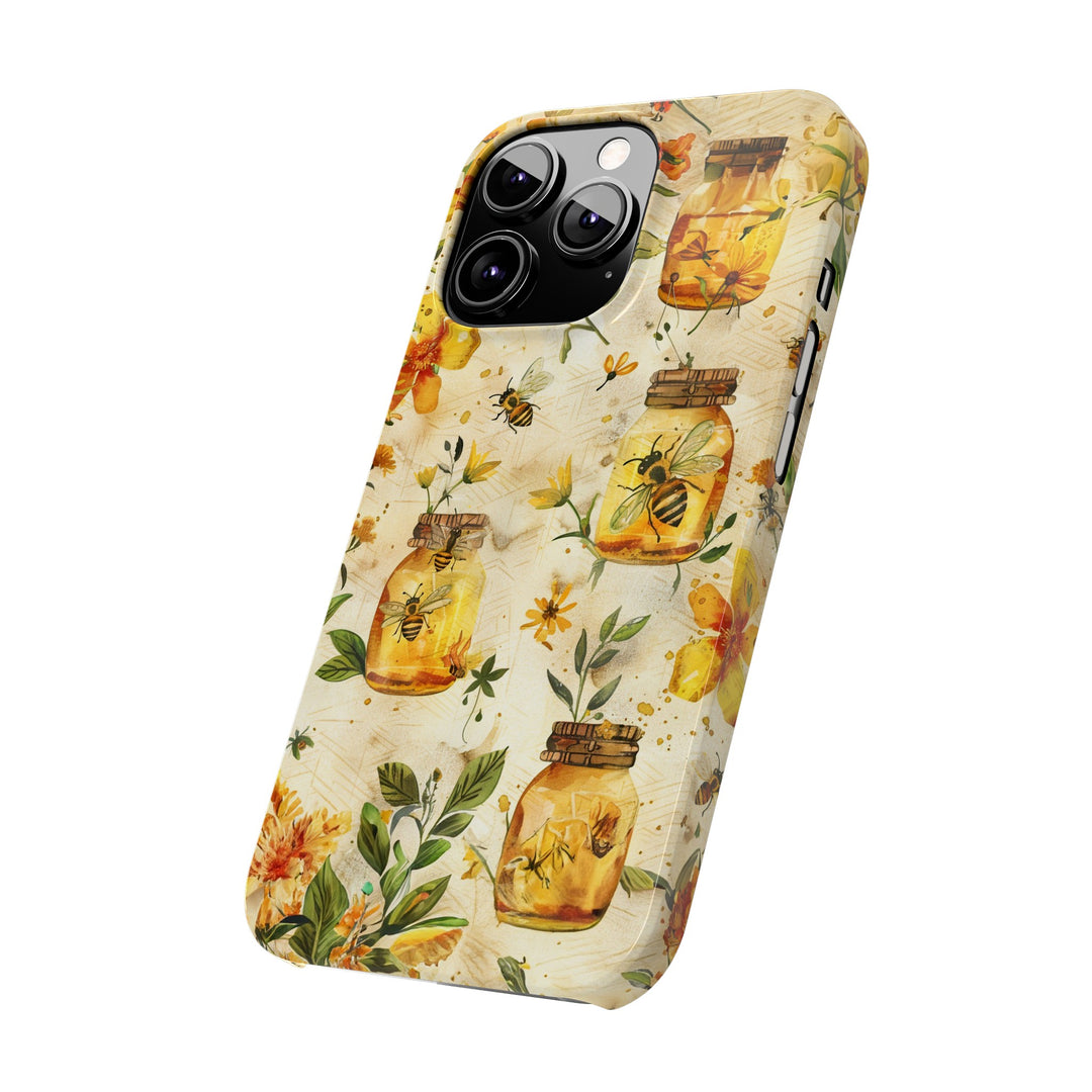 Slim Cute Phone Cases for Iphone | iPhone 15 Case | iPhone 15 Pro Max Case, Iphone 14, Iphone 14 Pro Max, Iphone 13, Honey Bees Yellow - Studio40ParkLane
