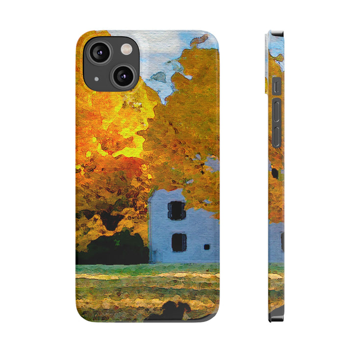 Slim Cute Phone Cases for Iphone - | iPhone 15 Case | iPhone 15 Pro Max Case, Iphone 14 Case, Iphone 14 Pro Max, Iphone 13, New England Fall Leaves - Studio40ParkLane