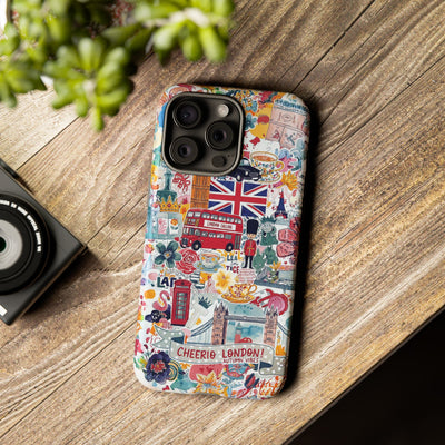London England Coquette Collage Tough Premium Phone Case - For iPhone 17 Pro Max iPhone 16 Pro iPhone 15 Iphone 14 Plus 13 Pro 12 11 10 XR - Studio40ParkLane