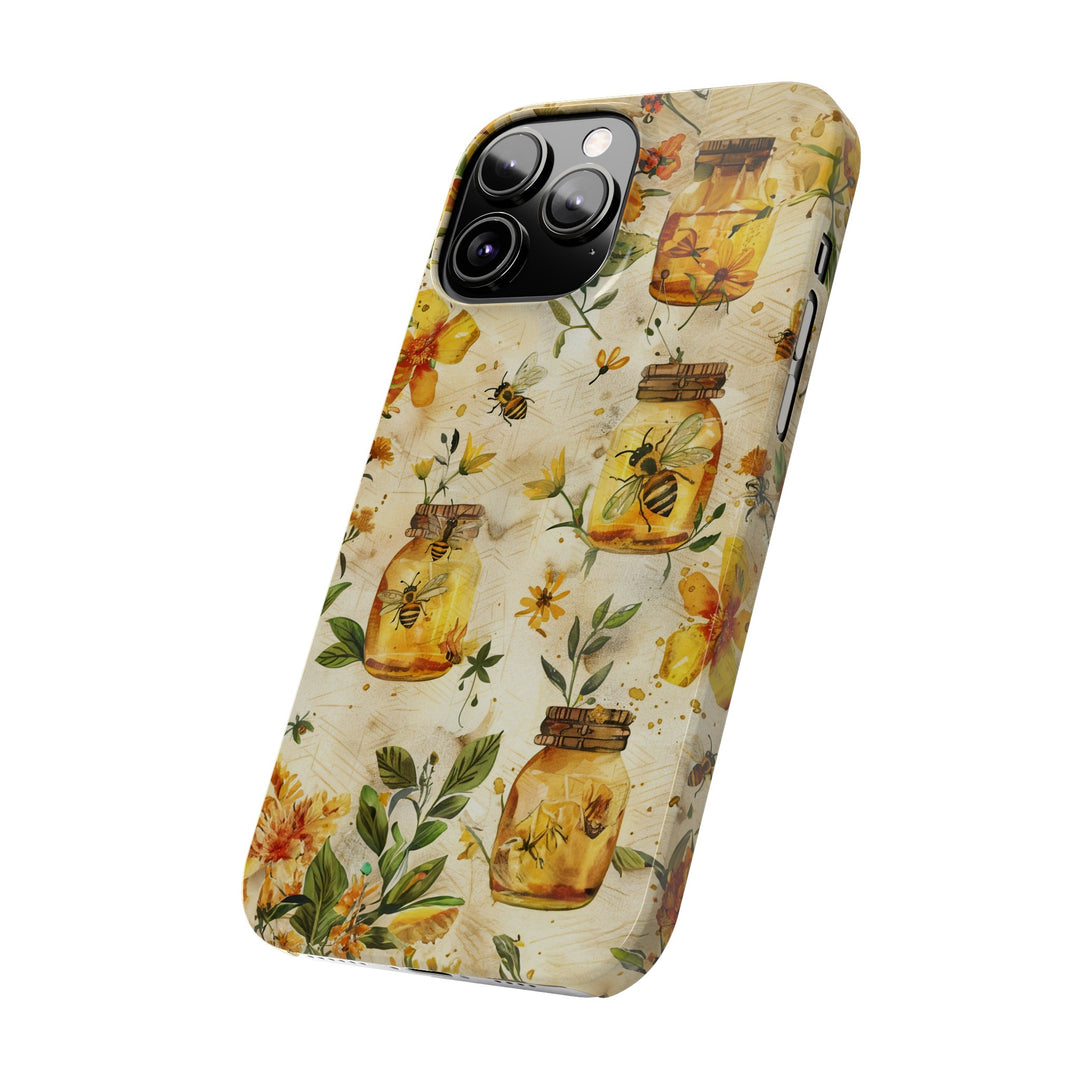 Slim Cute Phone Cases for Iphone | iPhone 15 Case | iPhone 15 Pro Max Case, Iphone 14, Iphone 14 Pro Max, Iphone 13, Honey Bees Yellow - Studio40ParkLane