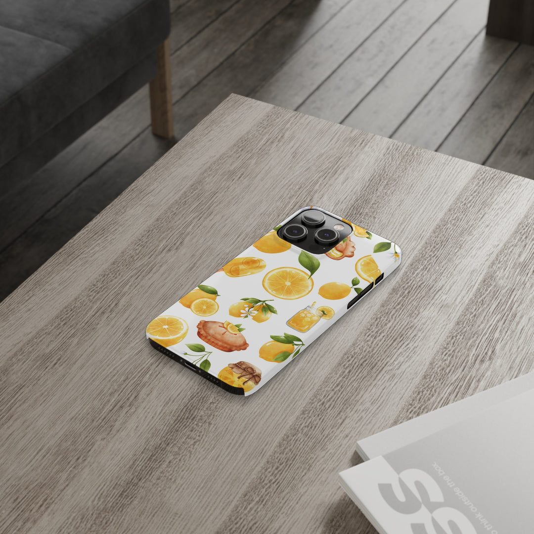 Slim Cute Phone Cases for Iphone - | iPhone 15 Case | iPhone 15 Pro Max Case, Iphone 14 Case, Iphone 14 Pro Max, Iphone 13, Summer Fruit Lemon - Studio40ParkLane