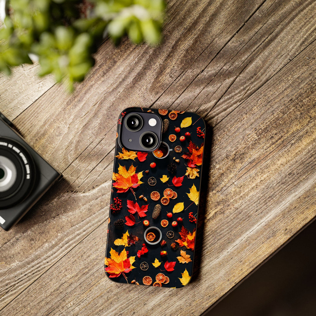 Slim Cute Fall Leaves Collage Phone Cases for Iphone | iPhone 15 Case | iPhone 15 Pro Max Case, Iphone 14, Iphone 14 Pro Max, Iphone 13, Iphone 16 - Studio40ParkLane