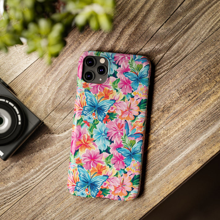 Slim Butterflies Flowers Gift for Her Cute Phone Cases for Iphone 16 Pro Max | iPhone 15 Case | iPhone 15 Pro Max Case, Iphone 14, 13, 12, 11, 10, 8, 7 - Studio40ParkLane
