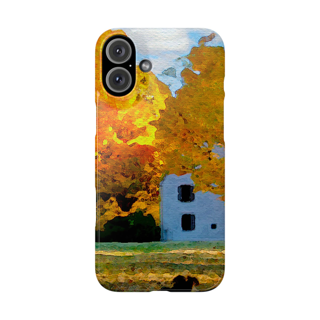 Slim Cute Phone Cases for Iphone - | iPhone 15 Case | iPhone 15 Pro Max Case, Iphone 14 Case, Iphone 14 Pro Max, Iphone 13, New England Fall Leaves - Studio40ParkLane