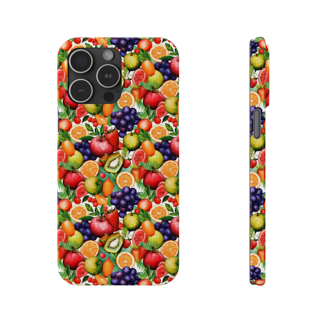 Slim Cute Phone Cases for Iphone | iPhone 15 Case | iPhone 15 Pro Max Case, Iphone 14, Iphone 14 Pro Max, Iphone 13, Summer Fruit Mix Selection - Studio40ParkLane