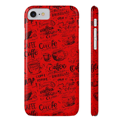 Slim Cute Phone Cases for Iphone - | iPhone 15 Case | iPhone 15 Pro Max Case, Iphone 14 Case, Iphone 14 Pro Max, Iphone 13, Red Black Coffee