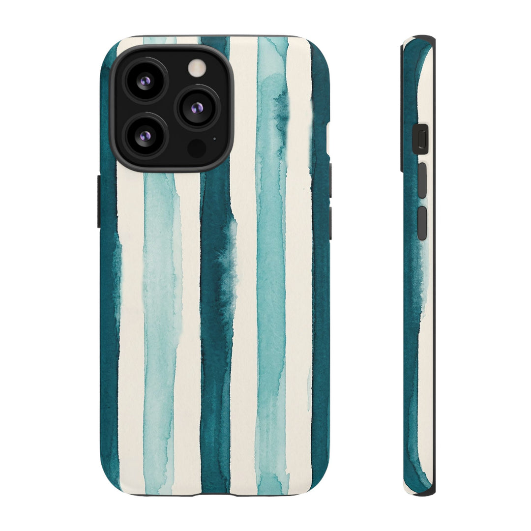 Tough Cute Green Stripes Phone Case, for IPhone 17 Pro Max | Iphone 17 Air, Iphone 16, IPhone 15, 14 13 12, Samsung Galaxy S26, S25, S24, S23