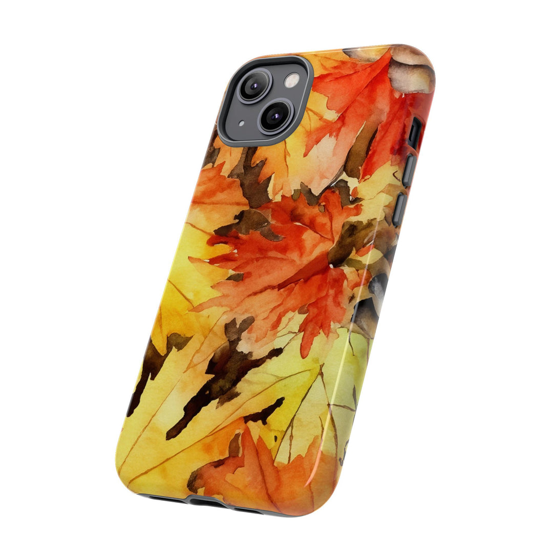 Impact Resistant, Fall Leaves, Cute Phone Cases for Samsung S24, S23, S22, S21, IPhone 15 pro Iphone 14 pro Iphone 13 IPhone 12 Iphone 11 - Studio40ParkLane