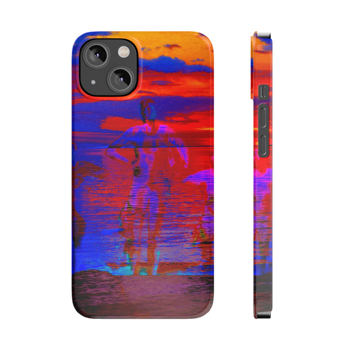 Slim Cute Phone Cases for Iphone | iPhone 15 Case | iPhone 15 Pro Max, Iphone 14 Case, Iphone 14 Pro Max, Iphone 13, Red Blue Sunset - Studio40ParkLane