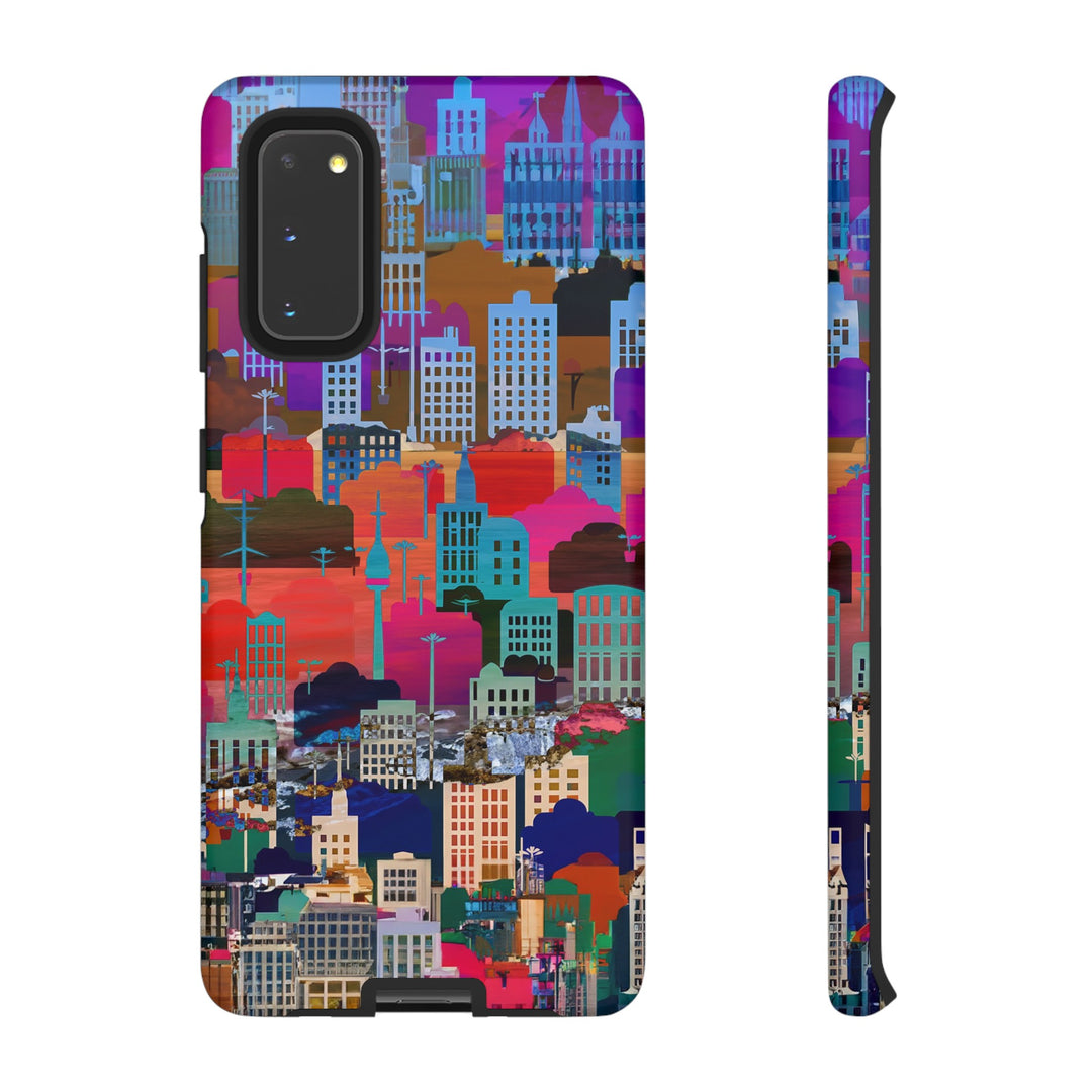 Cute Samsung Case | Cool Iphone Case | Summer City Skyline, Samsung S24, S23, S22, S21, IPhone 15 Case | Iphone 14 Case, Iphone 13 Case - Studio40ParkLane