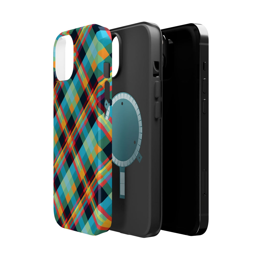 Checkered Plaid Magsafe Gift for Her Cute Phone Case for Iphone, | iPhone 16 | iPhone 15 Pro Max, Iphone 14 Pro Max, 13 12 11 10 9 8 7 - Studio40ParkLane