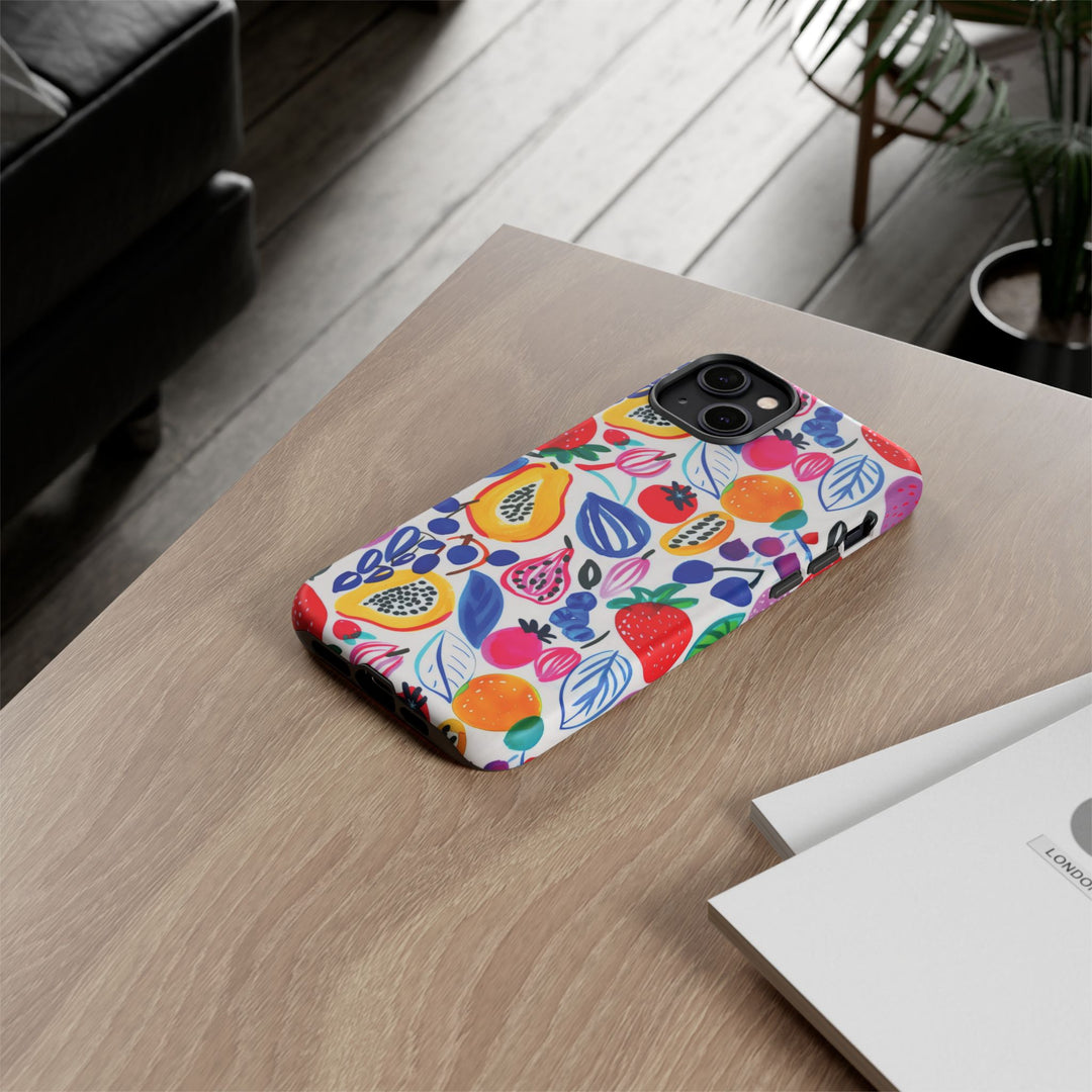 Premium Tough Summer Fruit Collage Gift for Her Cute Phone Cases for Samsung and Iphone, 16, 15, 14, S24, S23, S22, S21, S20, Plus, Ultra, Pro - Studio40ParkLane