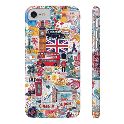 Slim London England Coquette Collage Cute Phone Case for Iphone 17 - | iPhone 16 Pro Max Case | iPhone 15 Case Iphone 14 13 12 11 10 9 8 7 - Studio40ParkLane