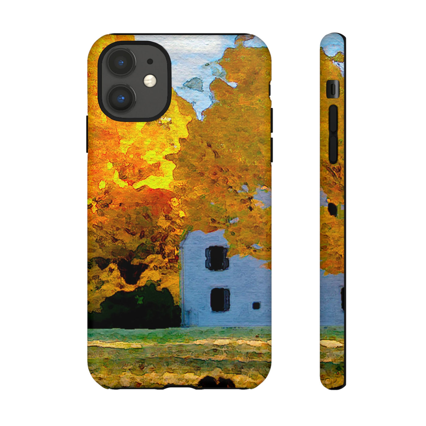 Impact Resistant, Fall Leaves Watercolor, Cute Phone Cases for Samsung S24, S23, S22, S21, IPhone 15 pro Iphone 14 pro Iphone 13 IPhone 12 Iphone 11