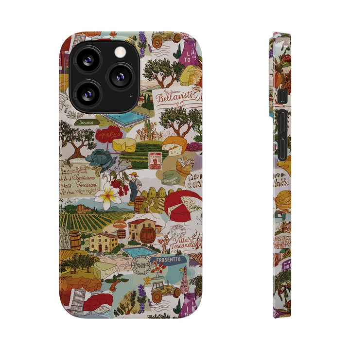 Slim Italy Tuscany Coquette Collage Cute Phone Case for Iphone 17 - | iPhone 16 Pro Max Case | iPhone 15 Case Iphone 14 13 12 11 10 9 8 7 - Studio40ParkLane