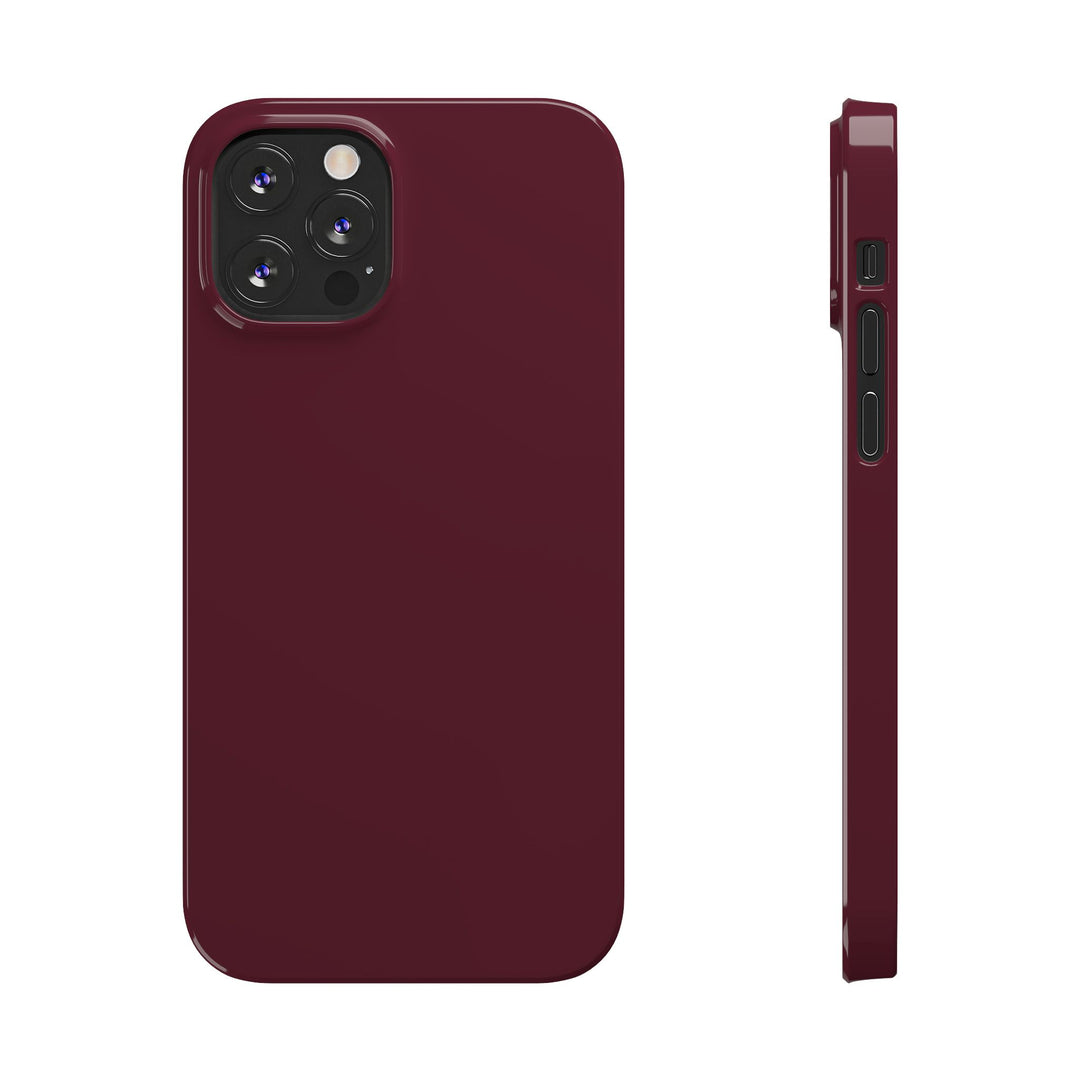 Slim Burgundy Maroon Gift for Her Aesthetic Cute Phone Case for Iphone 16 - | iPhone 15 Pro Max Case | iPhone 14 Case 13 12 11 10 9 8 7 - Studio40ParkLane