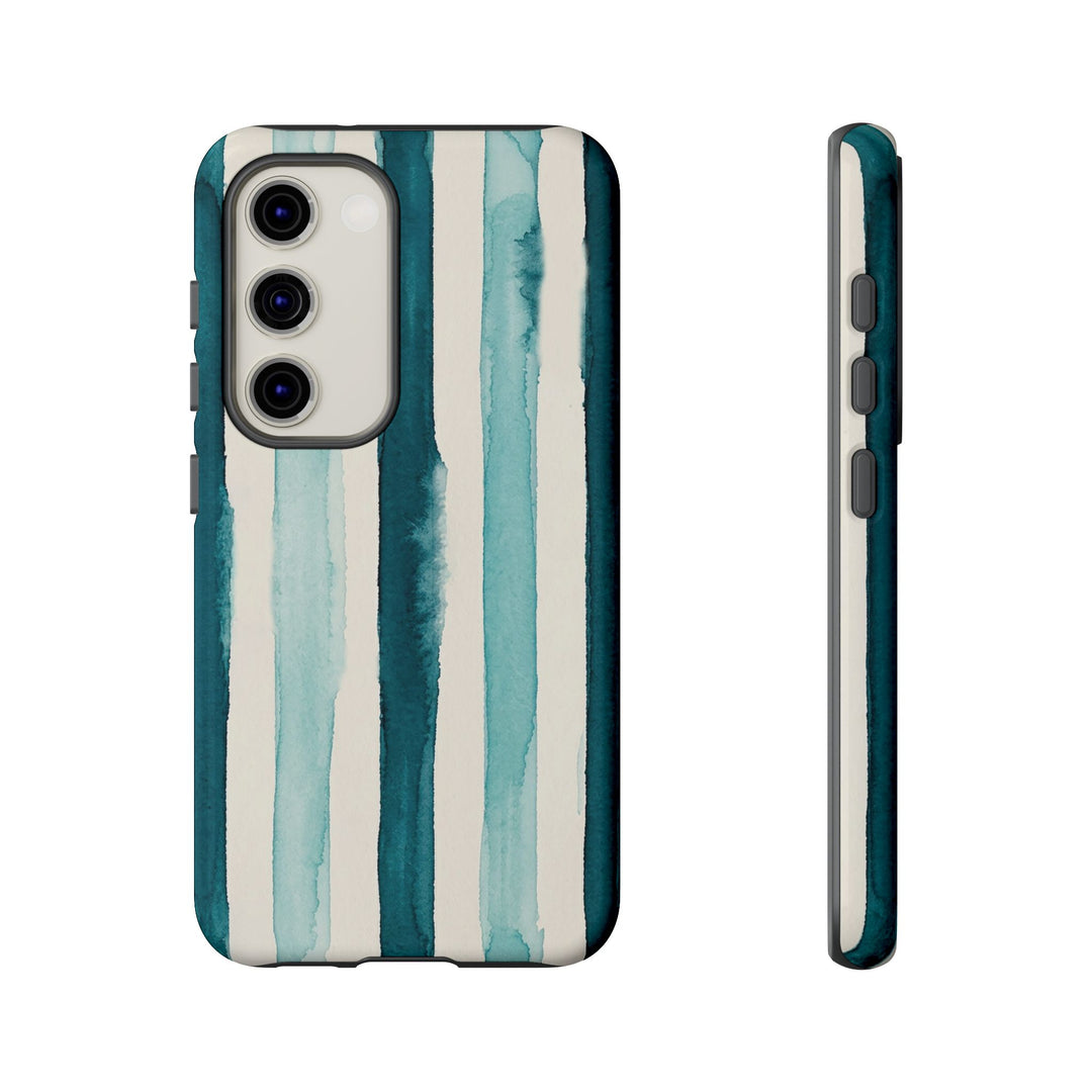 Tough Cute Green Stripes Phone Case, for IPhone 17 Pro Max | Iphone 17 Air, Iphone 16, IPhone 15, 14 13 12, Samsung Galaxy S26, S25, S24, S23