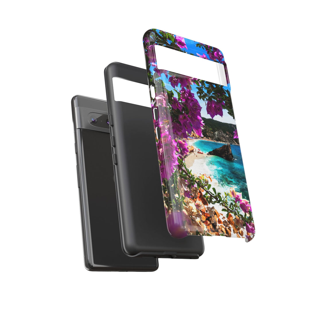 Impact Resistant, Bougainvillea Seaview, Cute Phone Cases for Samsung S24, S23, S22, S21, IPhone 15 pro Iphone 14 pro Iphone 13 IPhone 12 Iphone 11 - Studio40ParkLane