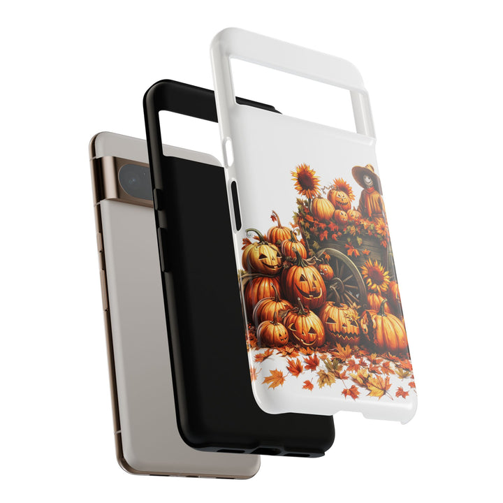 Impact Resistant, Fall Leaves Scarecrow, Cute Phone Cases for Samsung S24, S23, S22, S21, IPhone 15 pro Iphone 14 pro Iphone 13 IPhone 12 Iphone 11 - Studio40ParkLane
